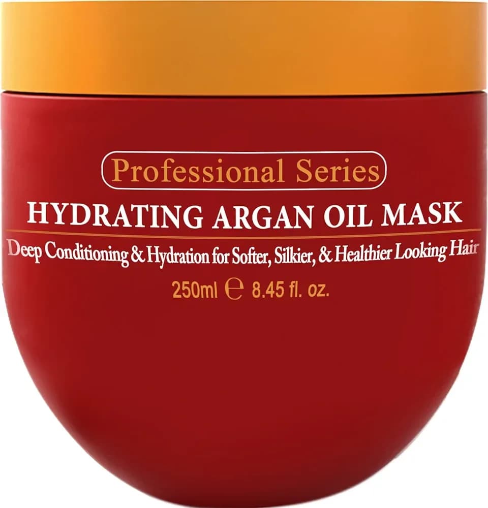 Arvazallia Hydrating Argan Oil Hair Mask and Deep Conditioner for Dry or Damaged Hair – 8.45 Ozماسك وبلسم للشعر بزيت الارجان المرطب لإصلاح الشعر التالف والجاف