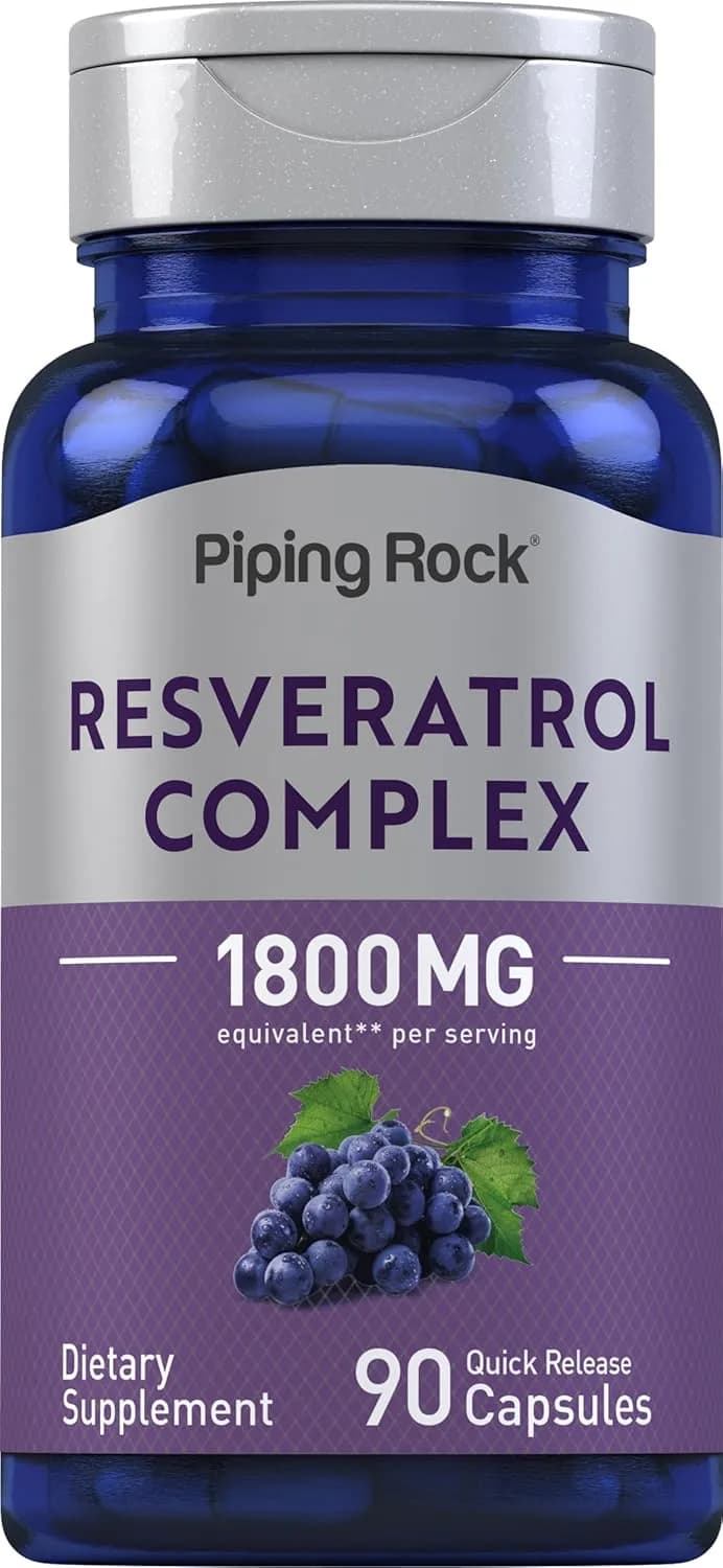 Resveratrol Complex, 1800 mg, 90 Capsules by Piping Rock