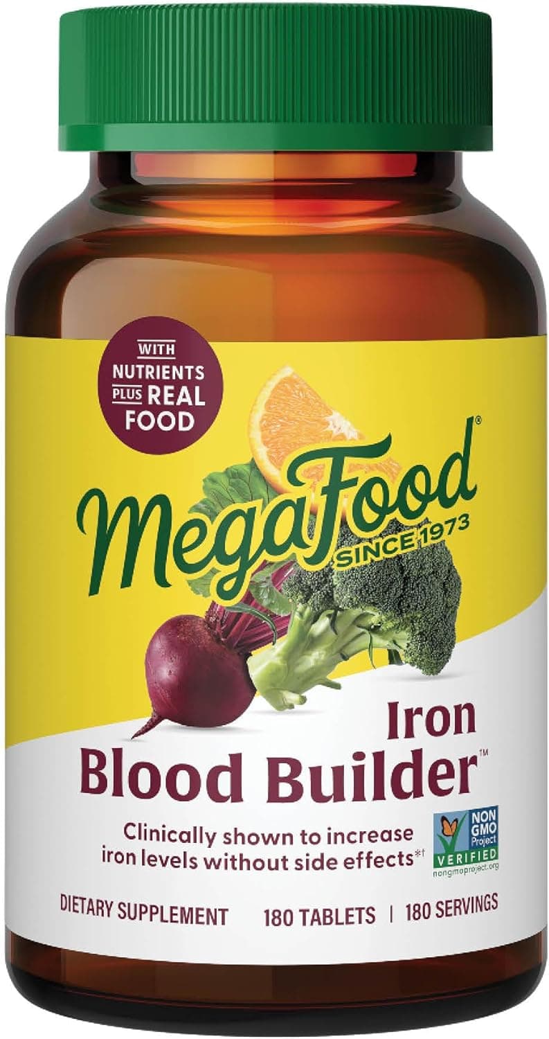 MegaFood, Blood Builder, Iron , without Nausea or Constipation |180 Tablets