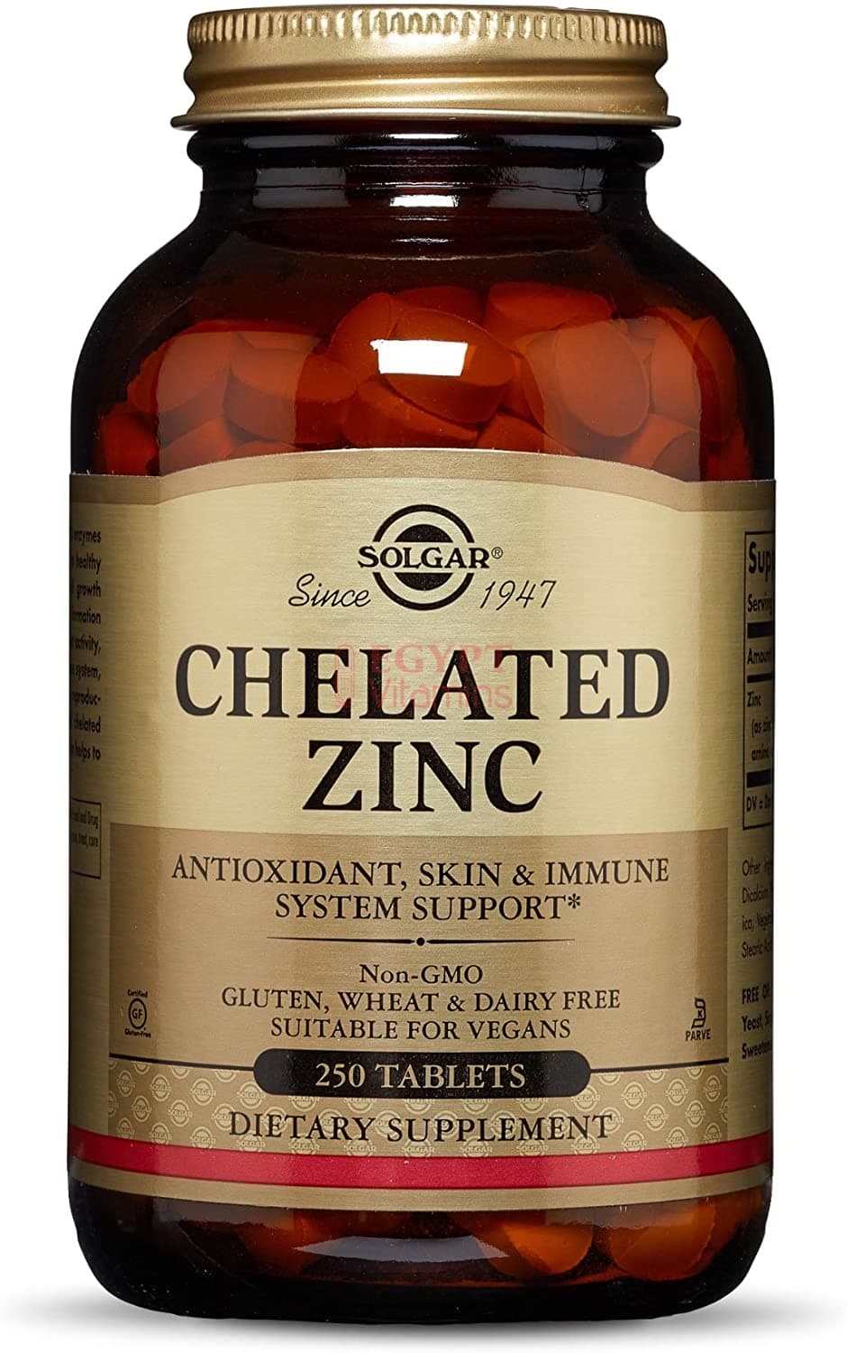 Solgar Chelated Zinc | 250 Tablets