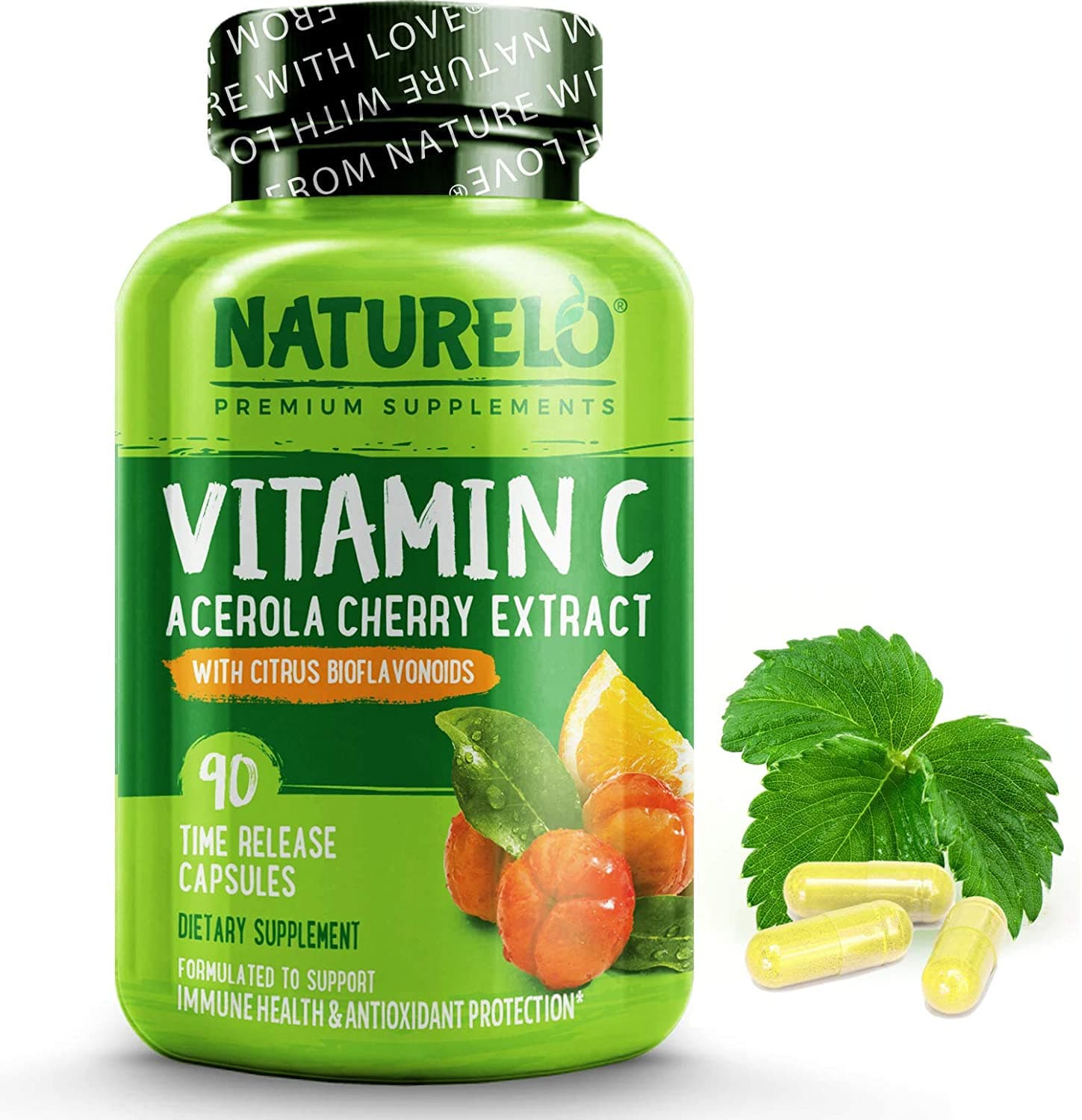 NATURELO, Vitamin C 500 mg, 90 Capsules