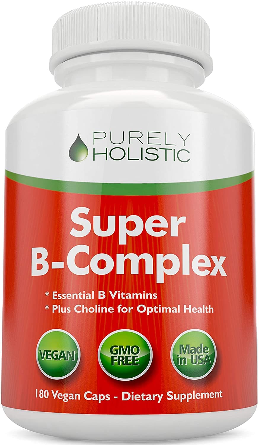 PURELY HOLISTIC, Vitamin B Complex, 180 Capsules