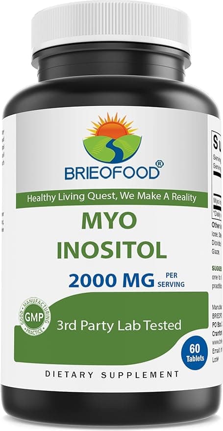 Brieofood Myo Inositol 2000 mg per serving - 60 Tablets