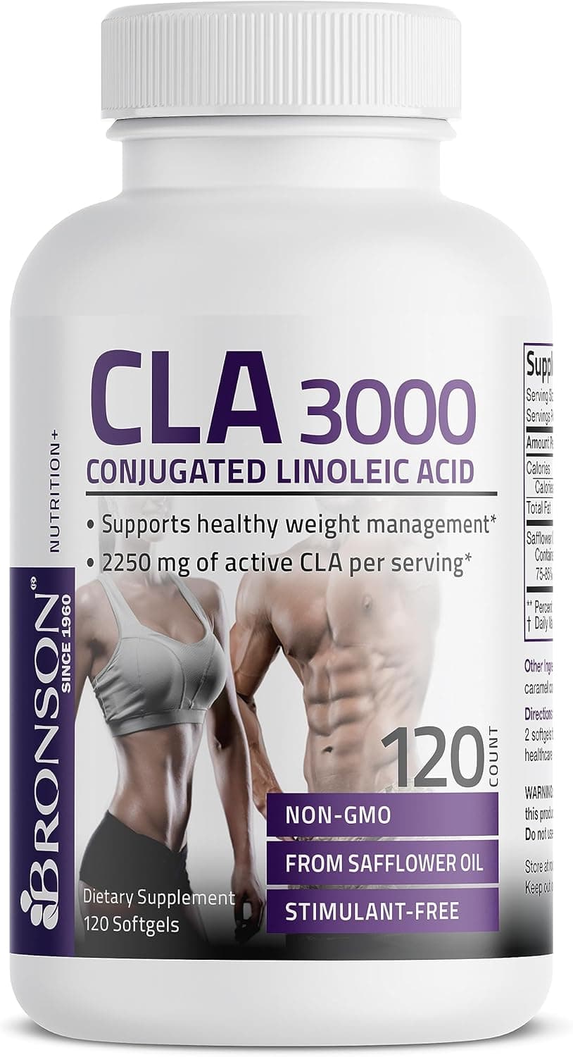 Bronson CLA 3000: Advanced Weight Management &amp; Lean Muscle Support | 120 Softgels