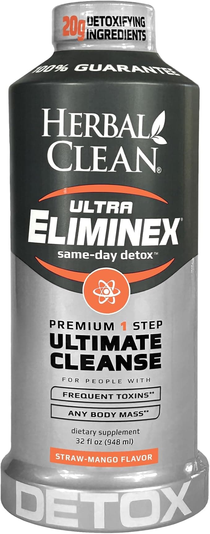 Herbal Clean Ultra Eliminex | Premium Herbal Wellness Drink (Straw-Mango, 948 ML)