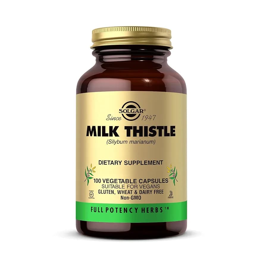 Solgar Milk Thistle | 100 Vegetable Capsules for Liver Support