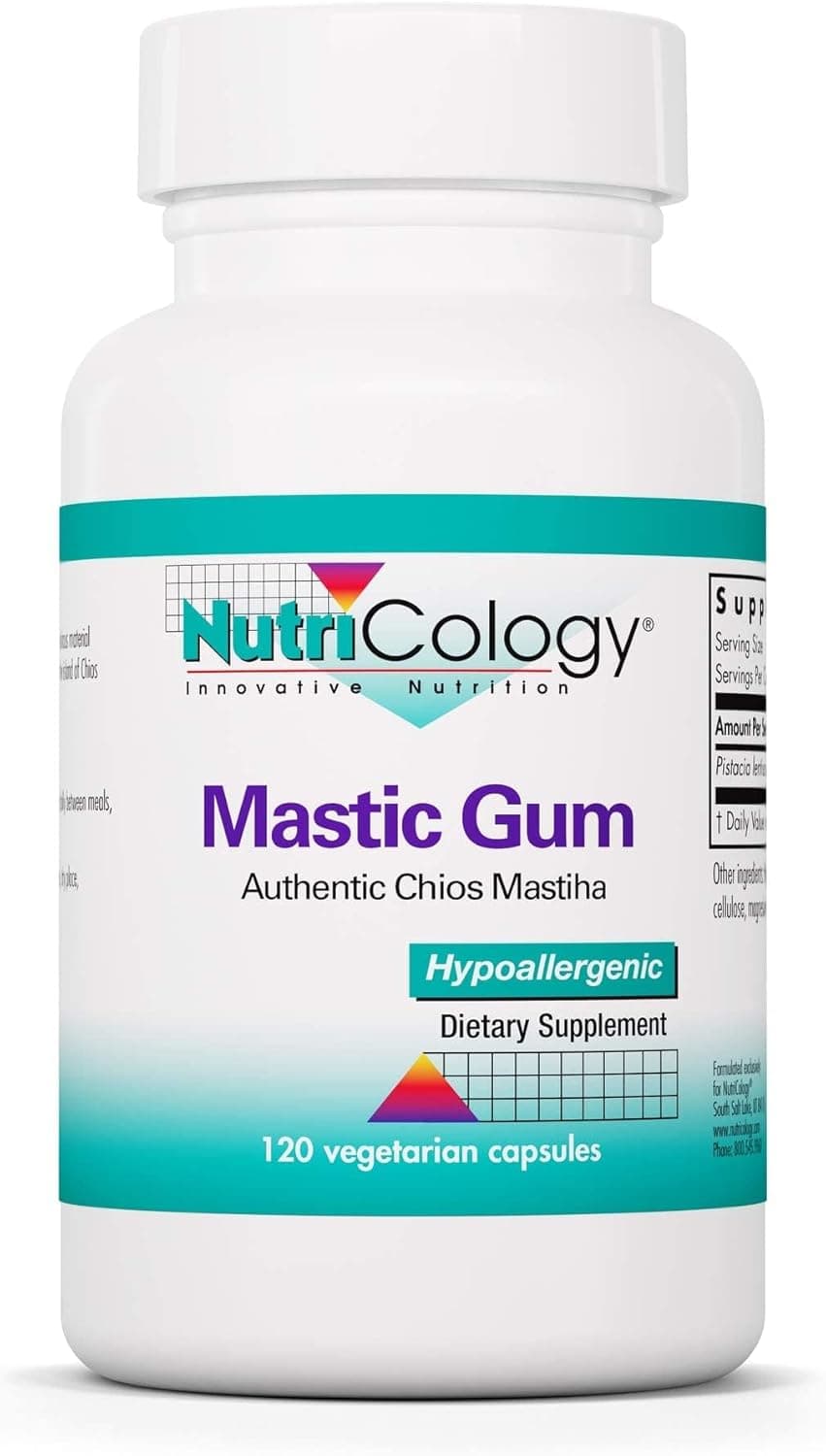 Nutricology Mastic Gum | Natural Relief for H. pylori & Ulcers | 120 Count