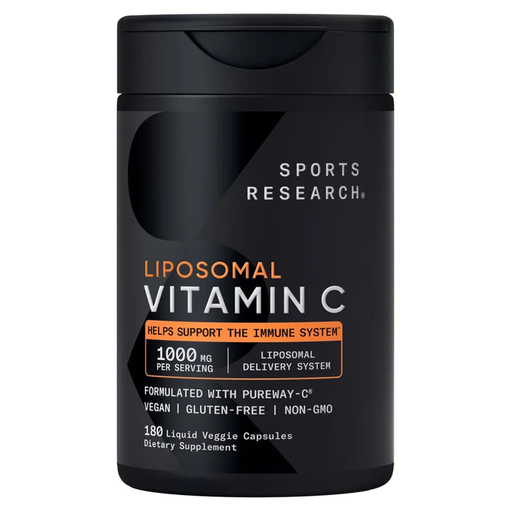 Sports Research Vitamin C Liposomal 1000mg | Advanced Immune | 180 Capsules