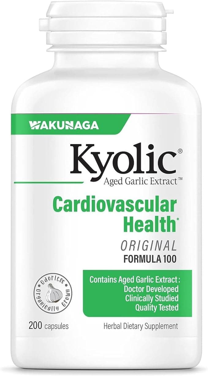 Kyolic Aged Garlic Extract Formula 600mg | Cardiovascular Health | 200 capsules