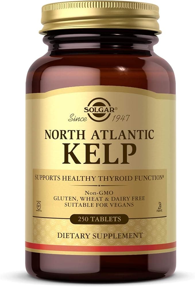 Solgar North Atlantic Kelp | Thyroid & Metabolic Support | 250 Tablets