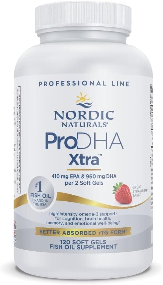Nordic Naturals ProDHA 1000 | Supports Structural and Functional Brain Health | 120 Soft Gels