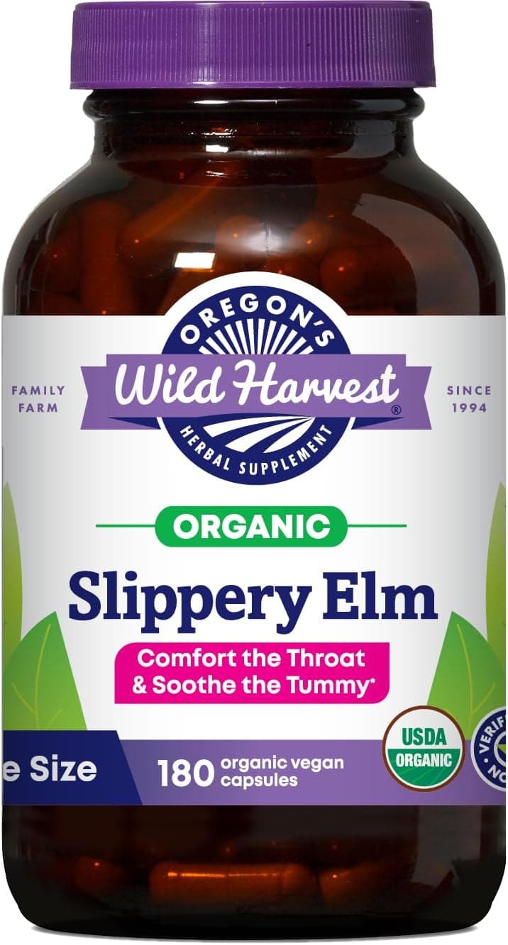 Oregon’s Wild Harvest Slippery Elm | 180 Organic Capsules