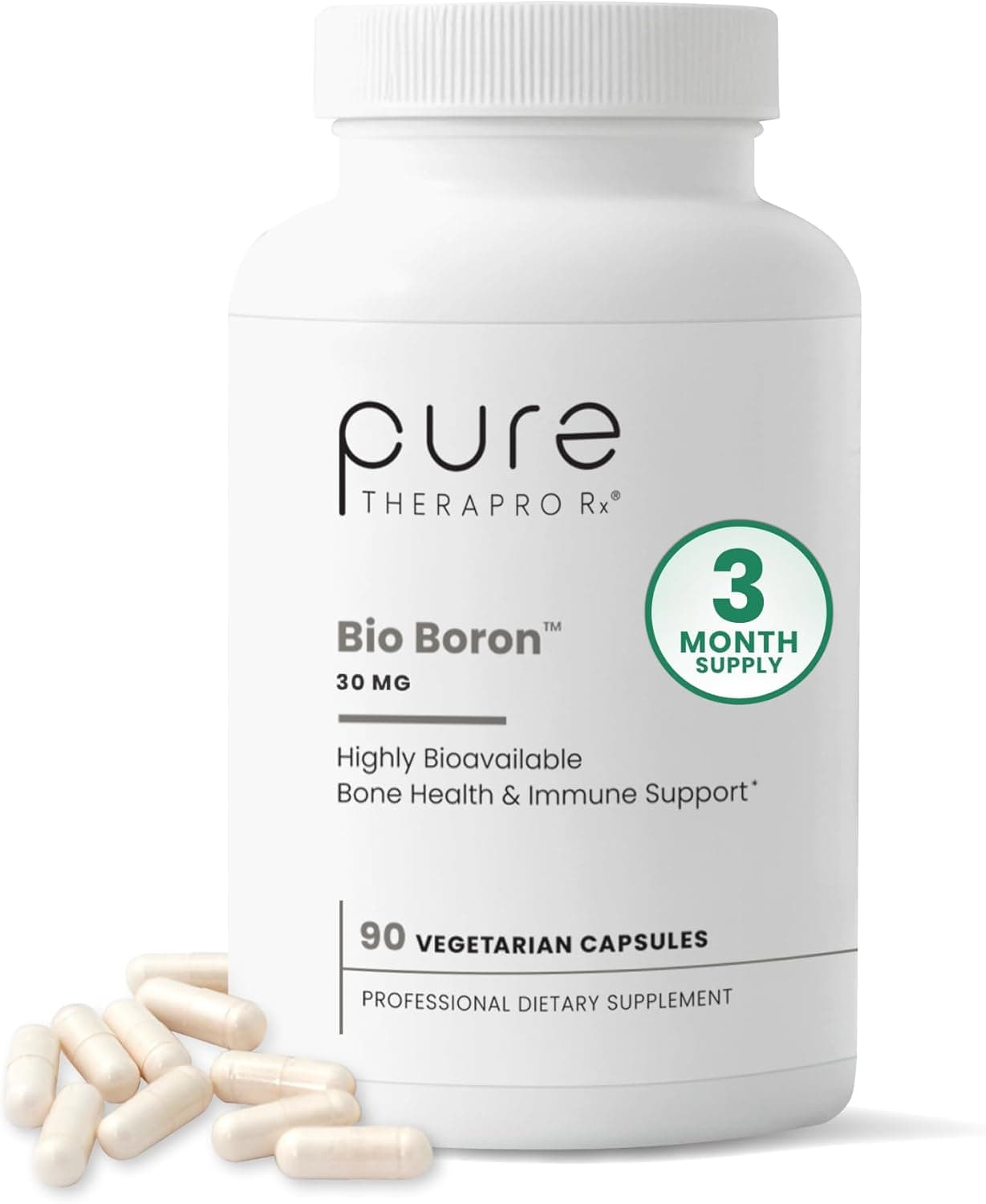 Pure TheraPro Rx Bio Boron 30mg | Supports Healthy SHBG & Hormonal Balance | 90 Capsules