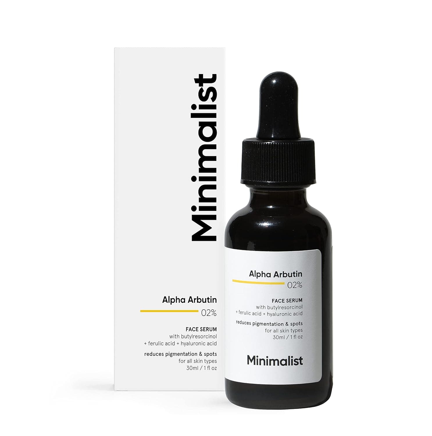Minimalist Dark Spots Removal Serum with 2% Alpha Arbutin for Hyperpigmentation | 30 ml