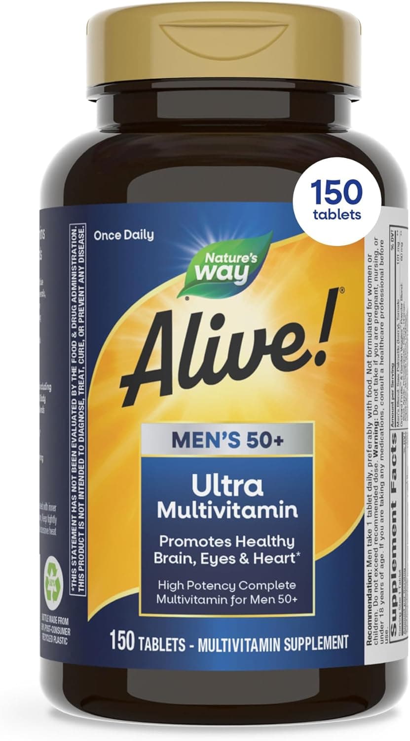Nature's Way Alive! Men's 50+ Multivitamin | 150 Tablets