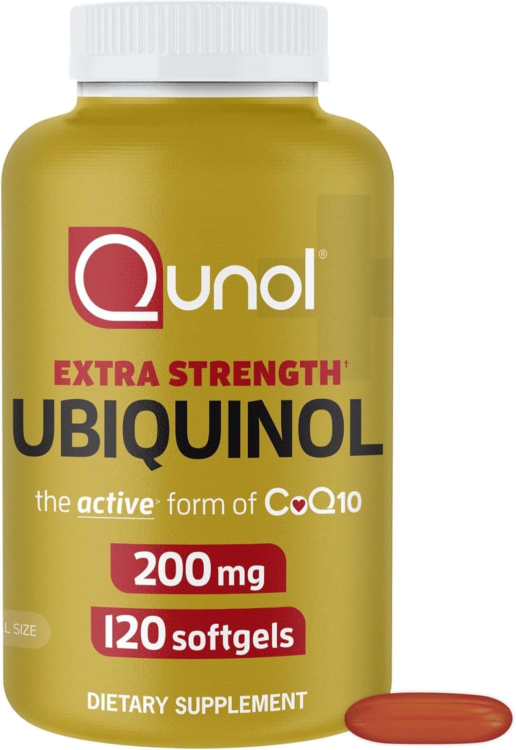 Qunol Ubiquinol Qunol Ubiquinol 200mg | Active CoQ10 | 120 Softgels