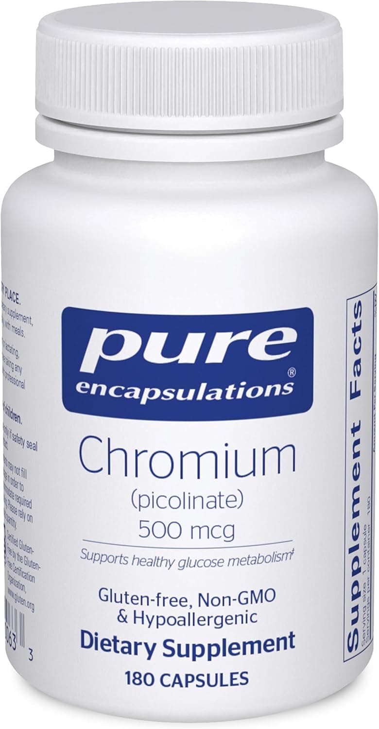Pure Encapsulations Chromium Picolinate 500 mcg | 180 Caps