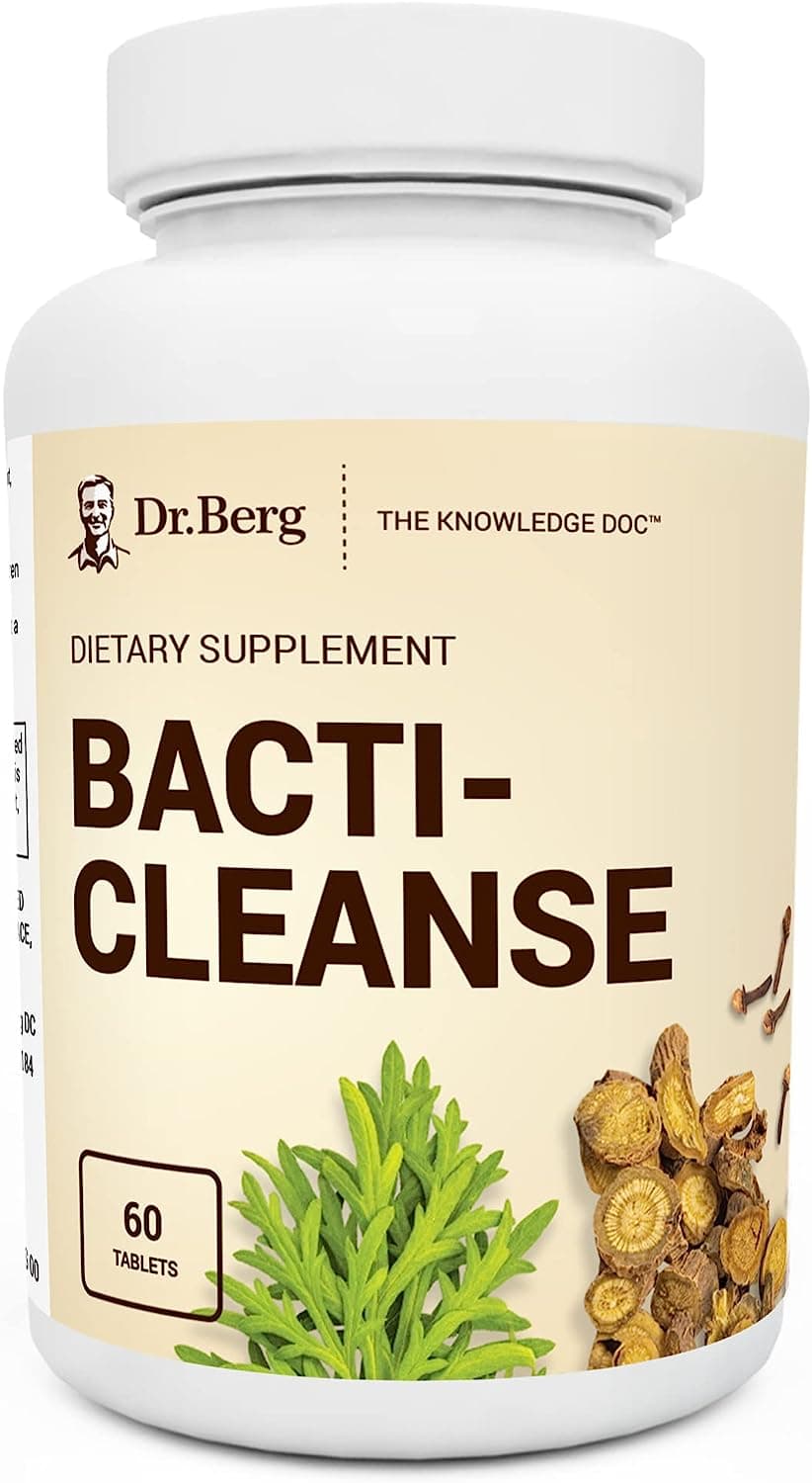 Bacti-Cleanse 8in1 Immune Booster with Digestive, 60 Capsules by Dr Berg's