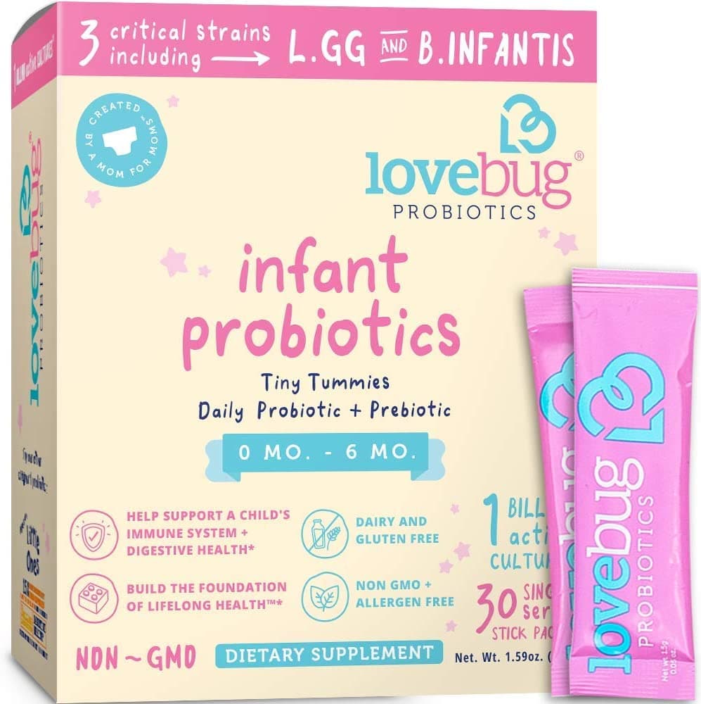 LoveBug Infant Probiotics for 0-6 Months