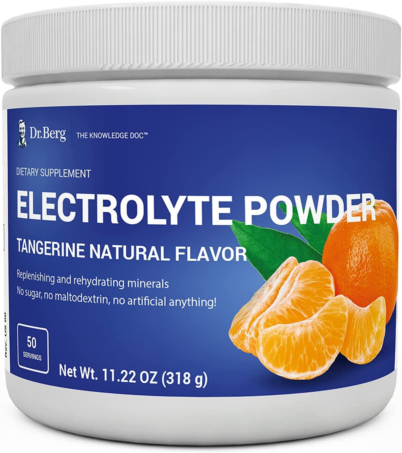 Dr. Berg's Electrolyte Powder, High Energy, Replenish & Rejuvenate Your Cells, 50 Servings
