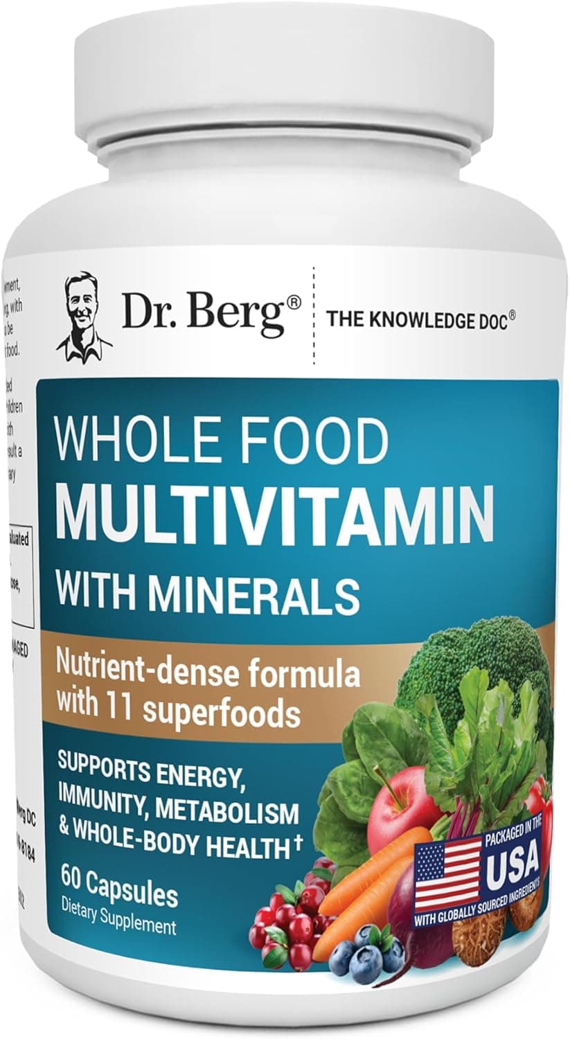 Dr Berg's Whole Food Multivitamin with Minerals, 60 Capsules by Dr Berg's
