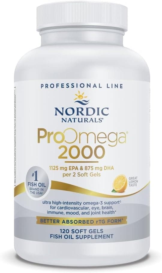 Nordic Naturals ProOmega 2000 High-Potency Omega-3, 120 Softgels by Nordic Naturals