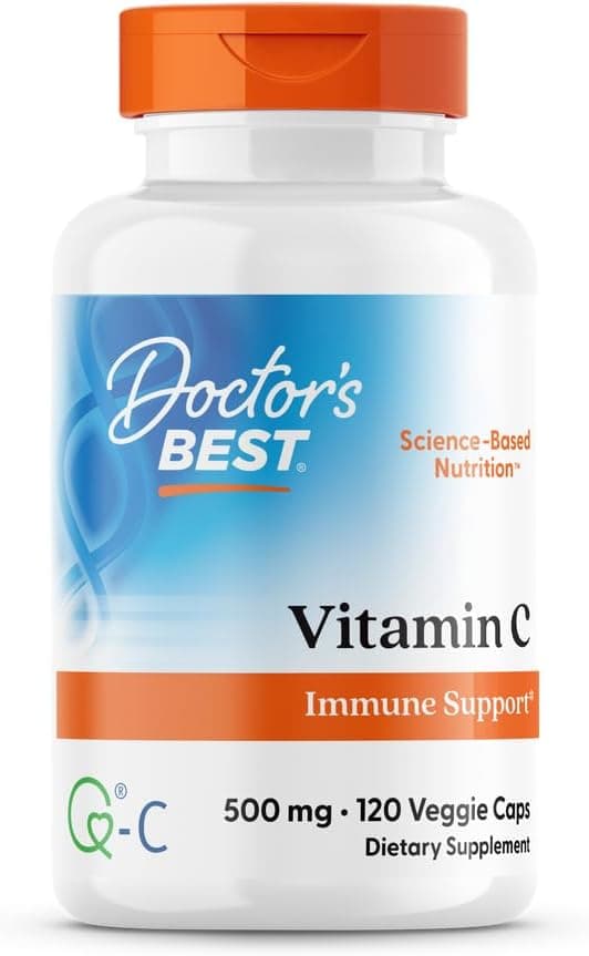 Doctor's Best Vitamin C with Q-C, 500 mg, 120 Veg Capsules by Doctor's Best
