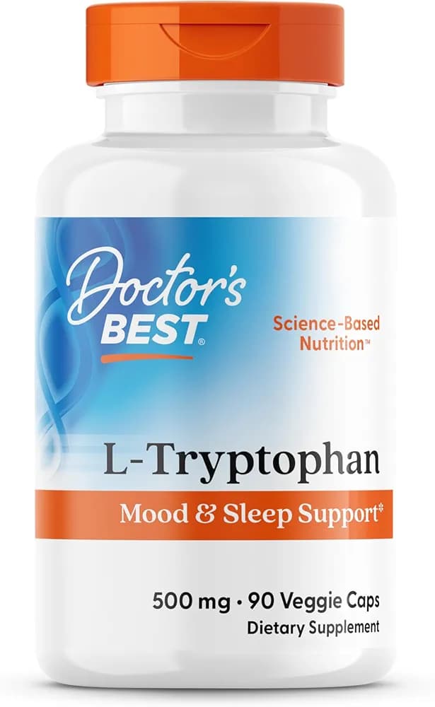 L-Tryptophan, 500 mg, 90 Veg Capsules by Doctor's Best