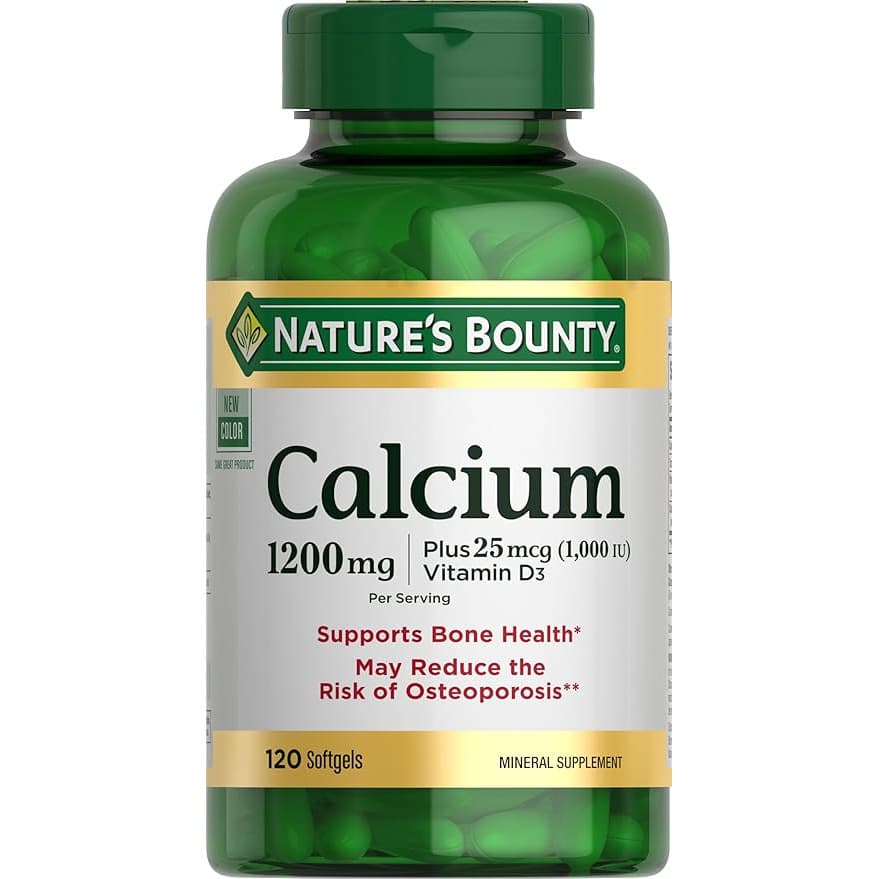 Nature’s Bounty Calcium 1200mg with 1000 IU Vitamin D3 120 Count