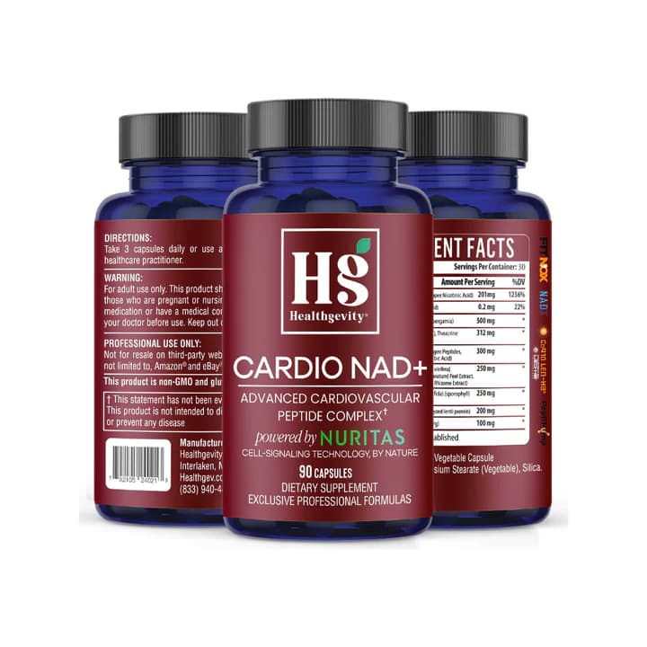 Healthgevity Cardio NAD+ Cardiovascular Support 90 Capsules