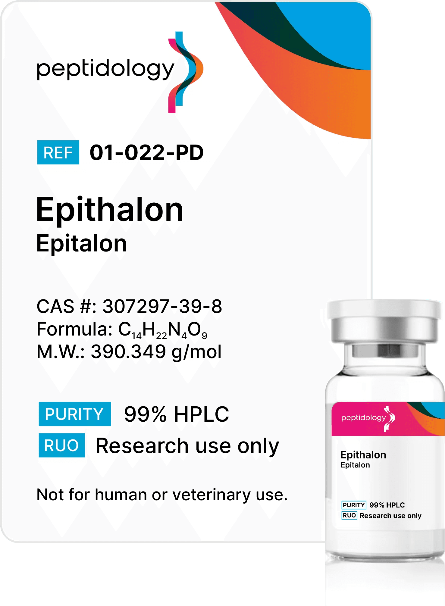Epithalon, 60 mg by PEPTIDOLOGY