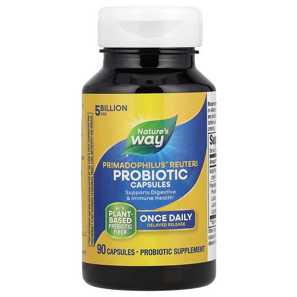 Nature's Way Primadophilus Reuteri – بروبيوتيك 5 مليارات CFU، 90 كبسولة