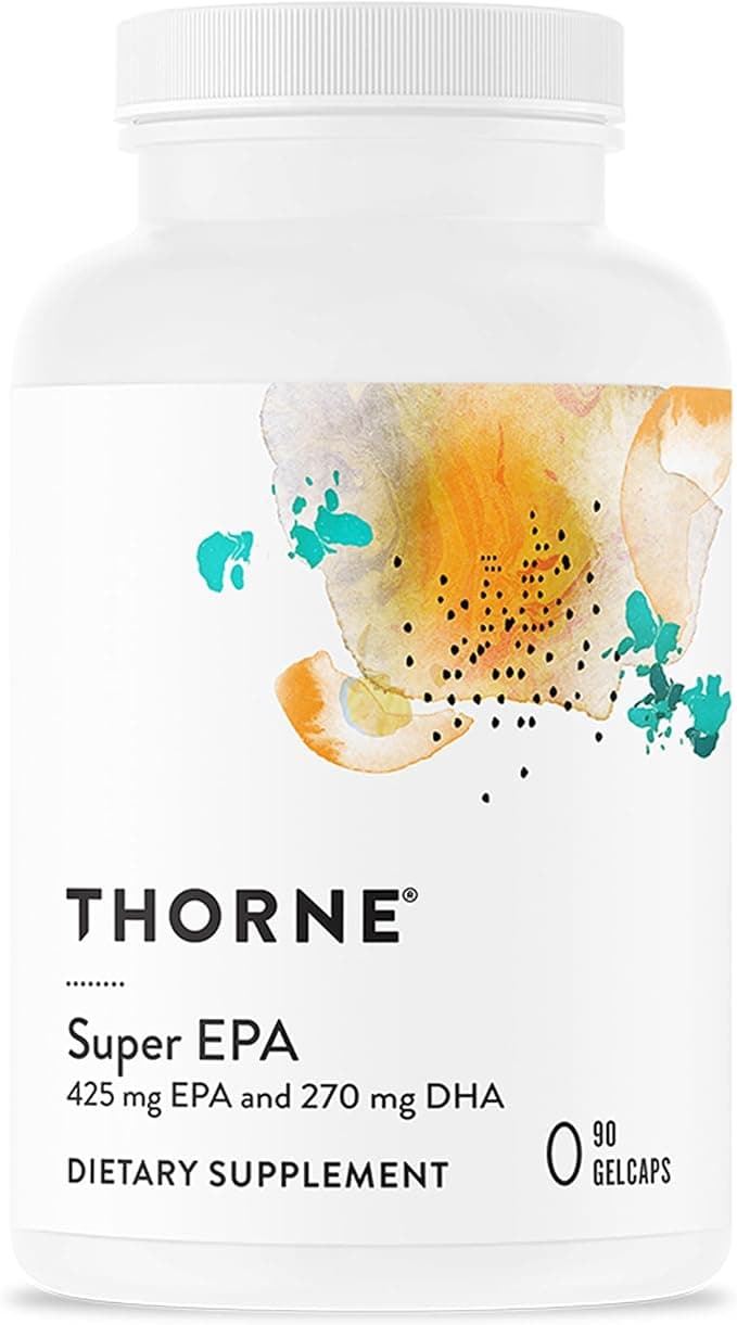 Thorne Super EPA – أوميجا 3 بزيت السمك، 90 كبسولة جيلاتينية