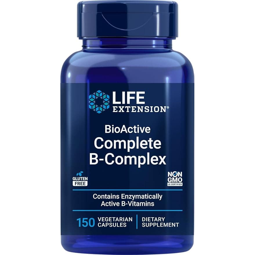Life Extension BioActive Complete B-Complex – مركب فيتامينات ب النشطة، 150 كبسولة نباتية