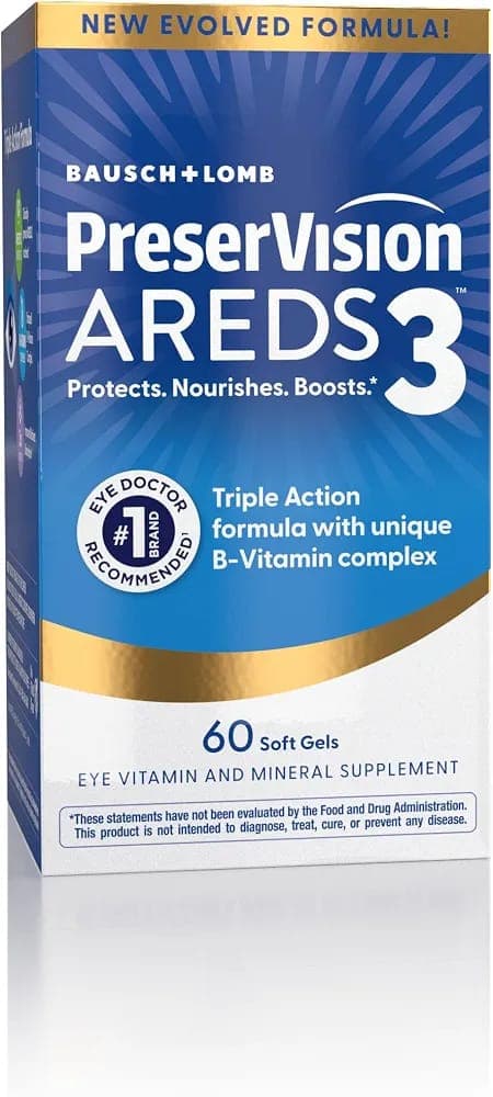 PreserVision AREDS3 Eye Vitamins 60 Softgels