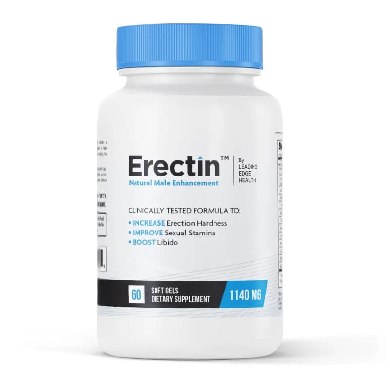 Leading Edge Health Erectin: Triple-Action Male Enhancement Formula, 60 Softgels by Leading Edge Health