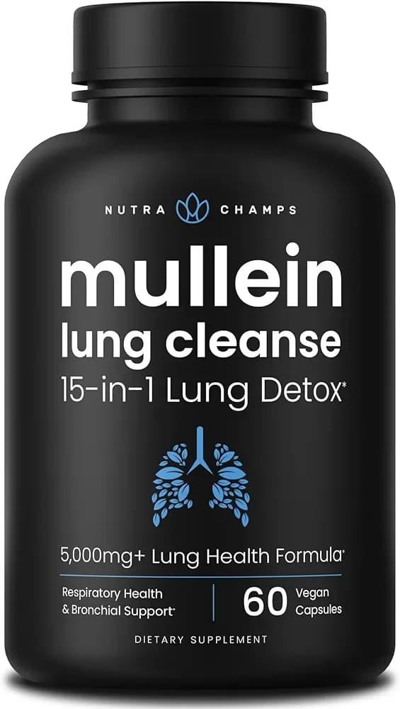 NutraChamps NutraChamps Mullein Leaf Extract 3000mg | Lung Detox | 60 caps