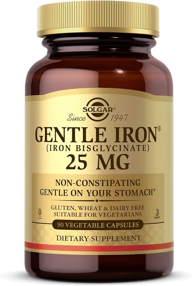 Solgar Gentle Iron 25mg | 90 Capsules