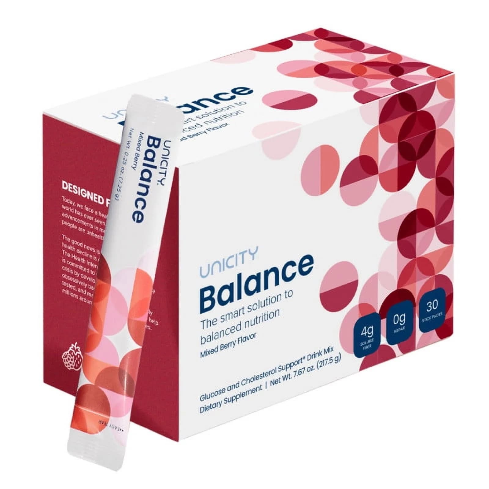 UNICITY BALANCE: Mixed Berry Flavor, Serving size 1 Stick Pack (7.25g) 30 Stick Packs